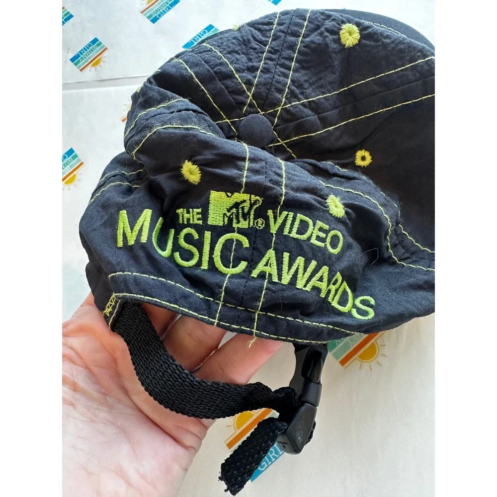 Vintage MTV Video Music Awards Hat Black Cherry Embroidered VMA Adjustable Cap
